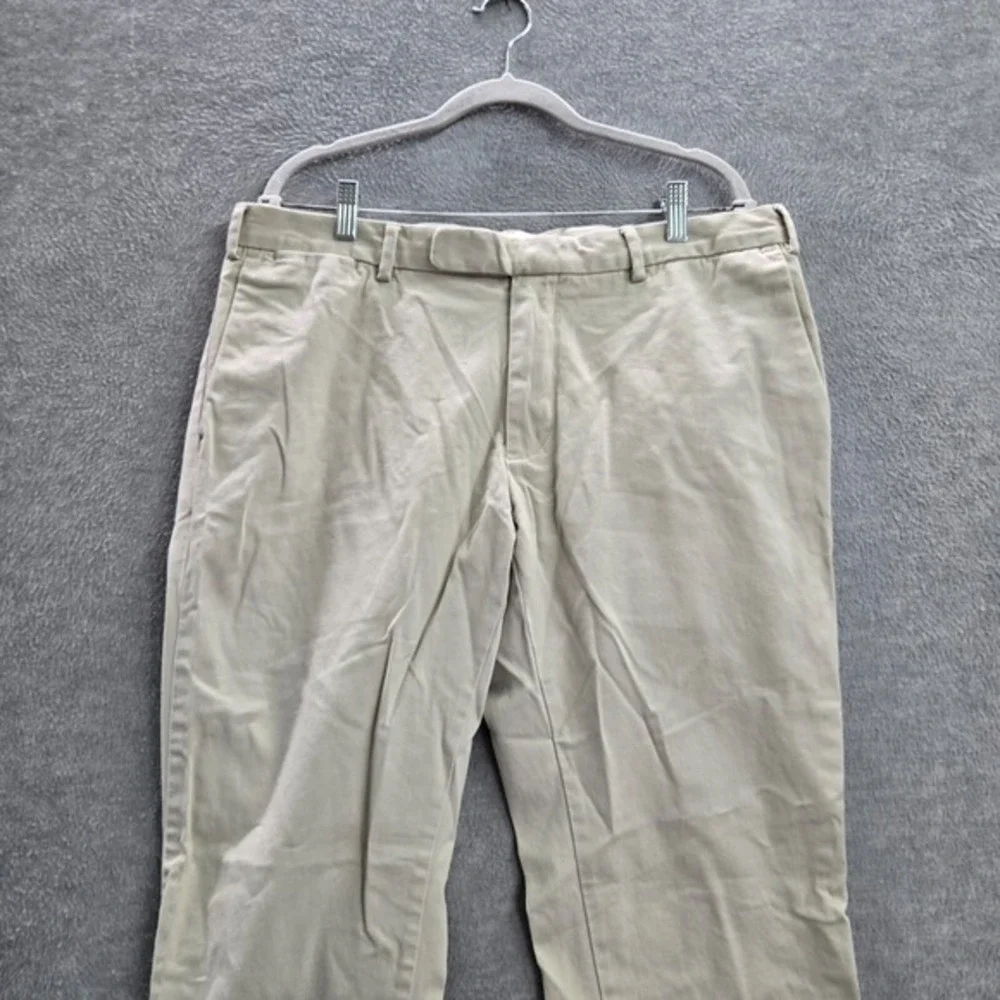VINTAGE Polo Ralph Lauren Men Pants 38x30 Beige Chino Mid Rise Pockets Cotton‎